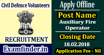 Civil Defence Volunteers Recruitment