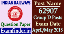 RRB Previous Year Question Paper