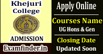 Khejuri College Admission