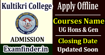 Kultikri College Admission