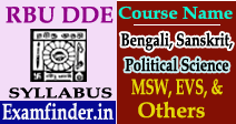 RBU DDE Syllabus