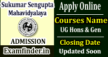 Sukumar Sengupta Mahavidyalaya Admission