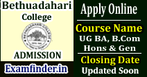 Bethuadahari College Admission