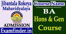 Jibantala Rokeya Mahavidyalaya Admission