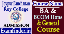 Joypur Panchanan Roy College Admission