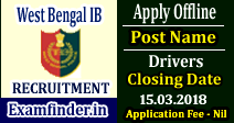West Bengal IB Recruitment