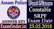 assam police answer key