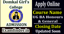Domkal Girl's College Admission