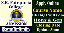 S.R. Fatepuria College Admission