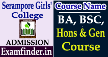 serampore girls' college admission