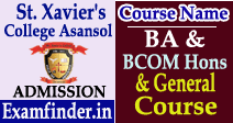 st. xavier's college asansol admission