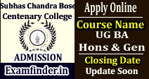 Subhas Chandra Bose Centenary College Admission